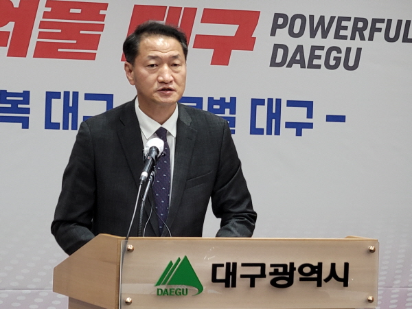 김정섭 대구시 상수도사업본부장이 대구 가정집 수돗물필터 조사 결과를 지난 5일 발표했다.