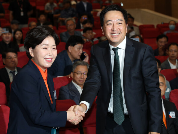 (왼쪽부터) 양향자 한국의희망 대표, 금태섭 새로운선택 대표 [뉴시스]