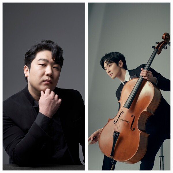 사진 왼쪽부터 바리톤 김기훈, 첼리스트 홍진호 모습