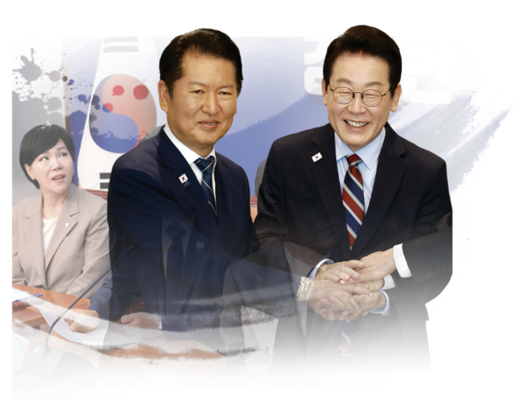 이재명 대통령과 여당 지도부 핵심인 정청래 더불어민주당 대표, 추미애 국회 법제사법위원장이 최근 공개 발언과 당 운영 과정에서 미묘한 긴장과 갈등 양상을 드러내고 있다. [뉴시스]