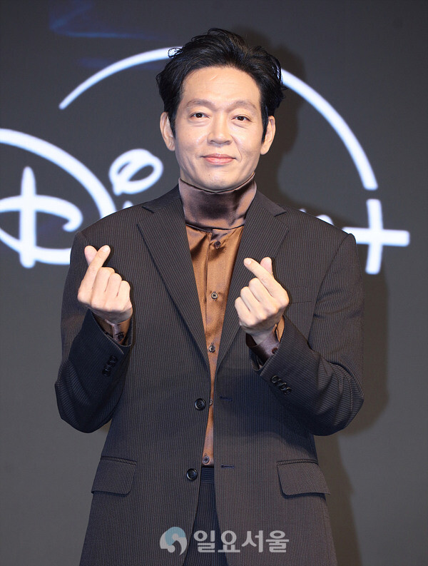 디즈니+ 사극 탁류 제작발표회에 참석한 박지환