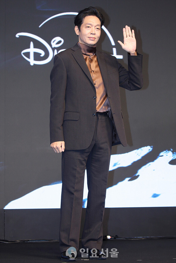 디즈니+ 사극 탁류 제작발표회에 참석한 박지환