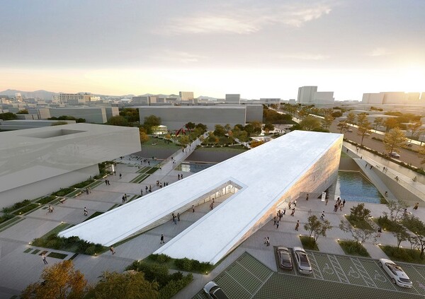 한국문화원형 콘텐츠 체험 전시관 조감도.