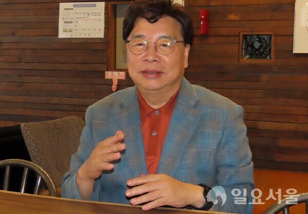 권선택 전 대전시장은 보든 분의 행복지수가 높아지기를 기원했다. [사진 = 육심무 기자]