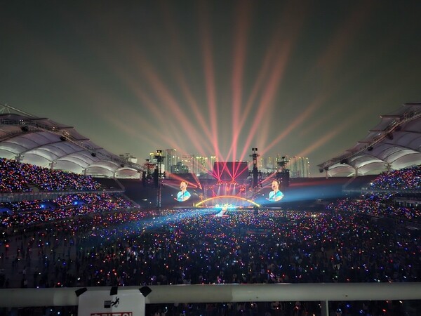 고양종합운동장에서 열린 콜드플레이 내한공연(사진 제공=라이브네이션코리아)