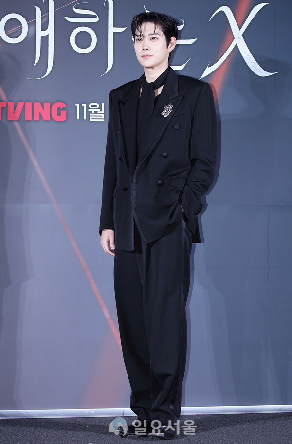 티빙 오리지널 친애하는 X 제작발표회에 참석한 김영대