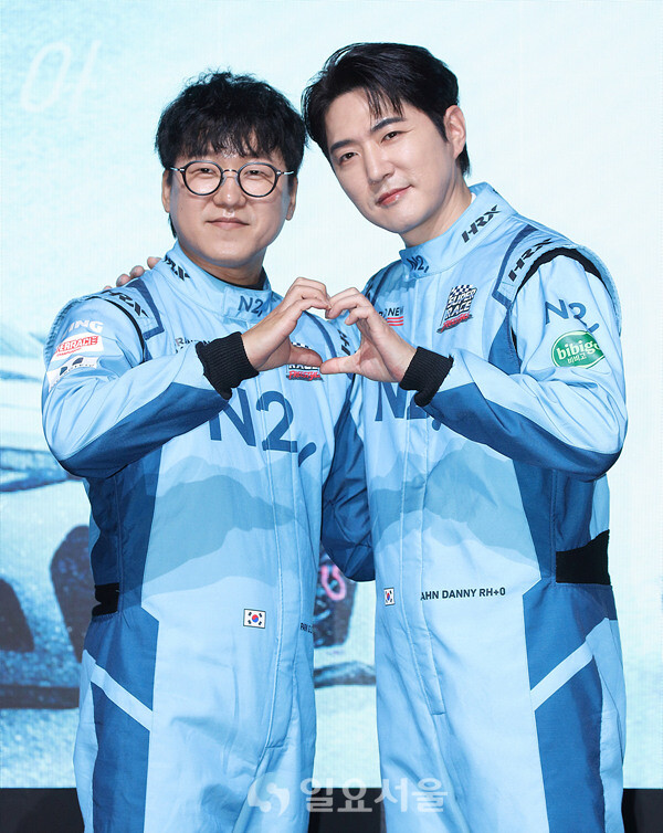 예능 슈퍼레이스 프리스타일 제작발표회에 참석한 박규승-데니안