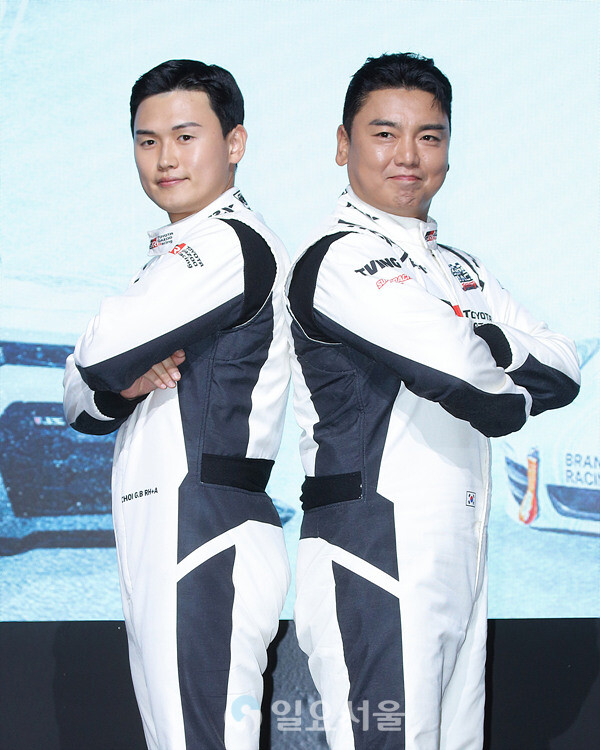 예능 슈퍼레이스 프리스타일 제작발표회에 참석한 최광빈-곽범