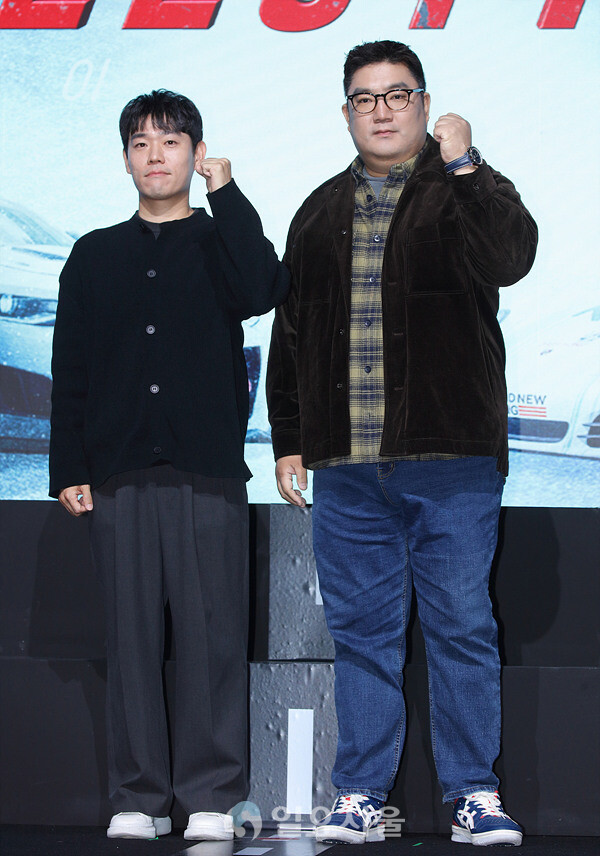 예능 슈퍼레이스 프리스타일 제작발표회에 참석한 이우형 EP-최영락 PD