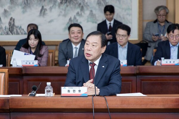 ‘국민의힘·충청권 지역민생 예산정책협의회’에서 발언하는 최민호 세종시장(사진=세종시)