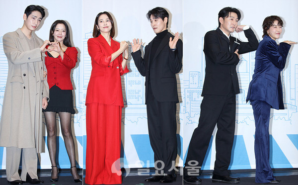 드라마 다음 생은 없으니까 제작발표회에 참석한 윤박-김희선-한혜진-장인섭-허준석-진서연