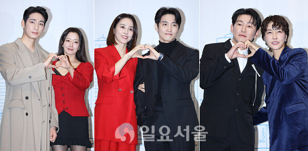 드라마 다음 생은 없으니까 제작발표회에 참석한 윤박-김희선-한혜진-장인섭-허준석-진서연