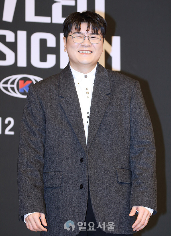 예능 베일드 뮤지션 제작발표회에 참석한 신용재