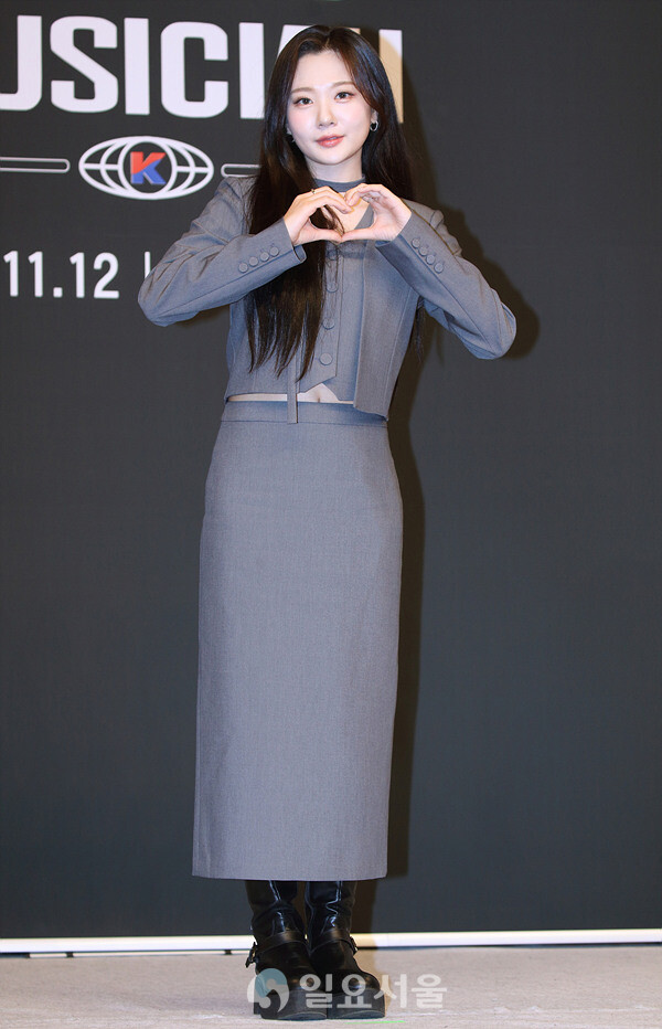 예능 베일드 뮤지션 제작발표회에 참석한 볼빨간사춘기 안지영