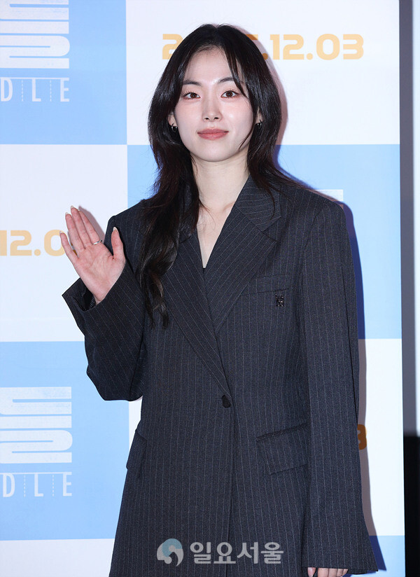 영화 허들 언론시사회에 참석한 권희송